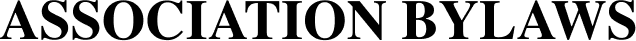 ASSOCIATION BYLAWS